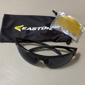 Easton Black Sunglasses with Yellow Lens Set